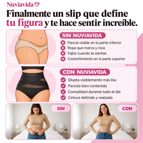 Braguita moldeadora de talle alto – Control de abdomen sin costuras